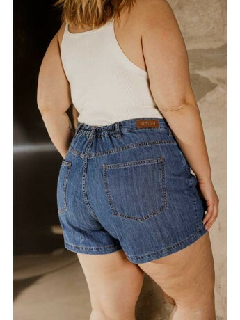 Shorts Jeans Feminino Comfort Plus Size