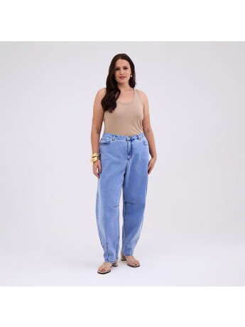 Calça Jeans Barrel Royal Feminino Plus Size