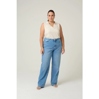 Calça Jeans Brilho: Plus Size Feminina